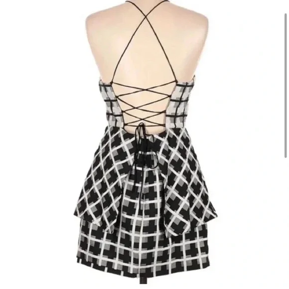 REVOLVE NBD Eternal Day Dress in Black & Cream NBD Women's Size Small - Picture 4 of 7